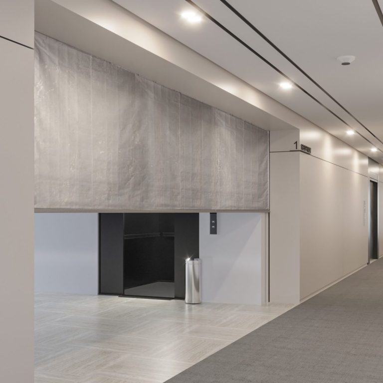 Adexon Vertical Fire Smoke Curtain 60 mins plus radiation FC60ew
